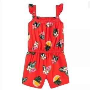 BABY Girl Carter's Fruit Flutter Jersey Romper